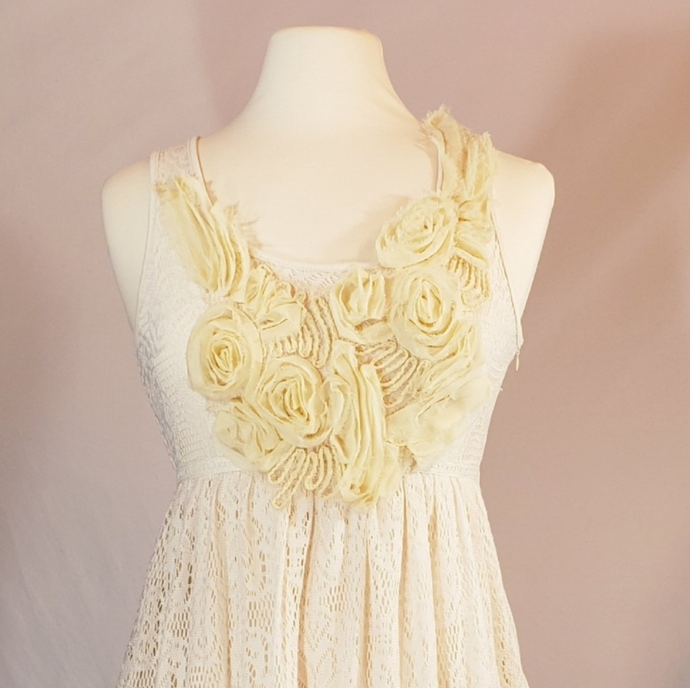 Anthropologie Ryu Cream Lace Dress, Size Small - Picture 4 of 6